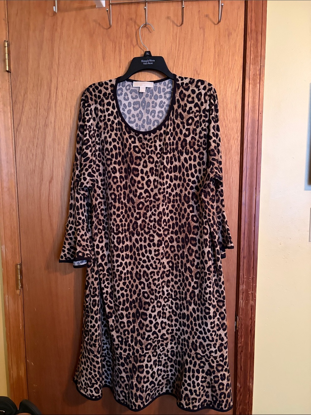 Michael Kors Leopard Print Tunic in Brown and Black